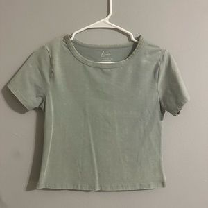 green baby tee